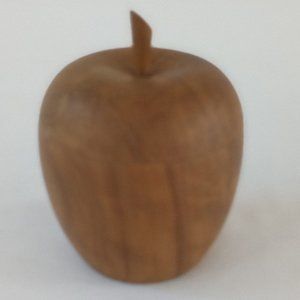 Solid Wooden Apple Trinket Box-